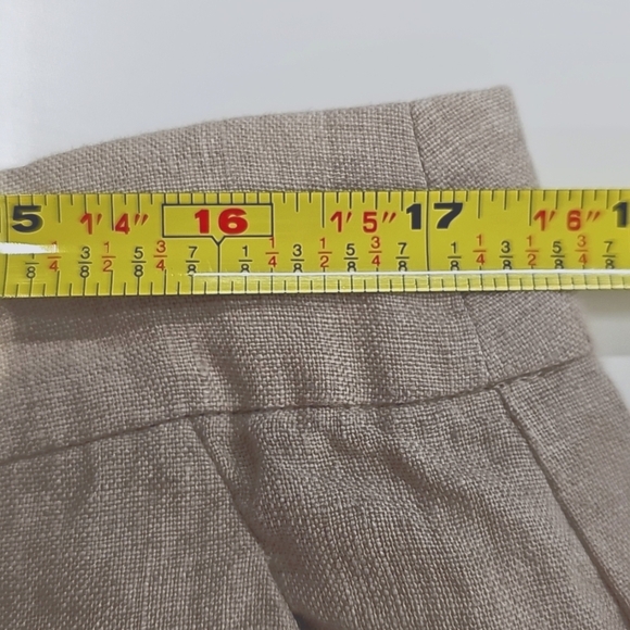 Eileen Fisher Natural Color Linen Straight Leg Pants, New, Sz Medium - Picture 9 of 11